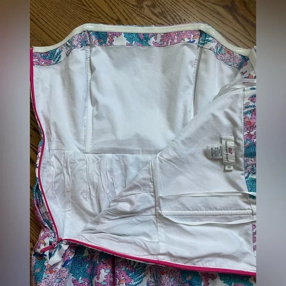 Vineyard Vines Ocean Life Strapless Dress, size 12 - Picture 5 of 5